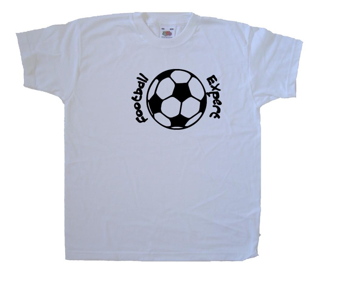 Football Expert White Kids T Shirt