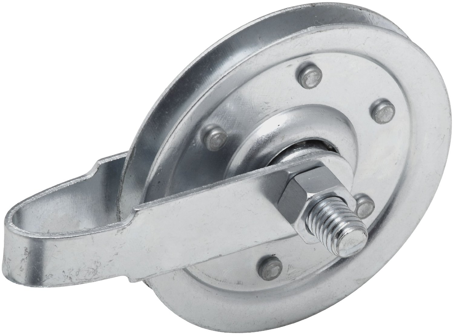 National, N280 552, V7633, 3" Galvanized Pulley With Fork, Axle Bolts and Nuts