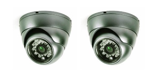 Smart Security Club Pack of 2 Economic Dome Camera with IR LEDs