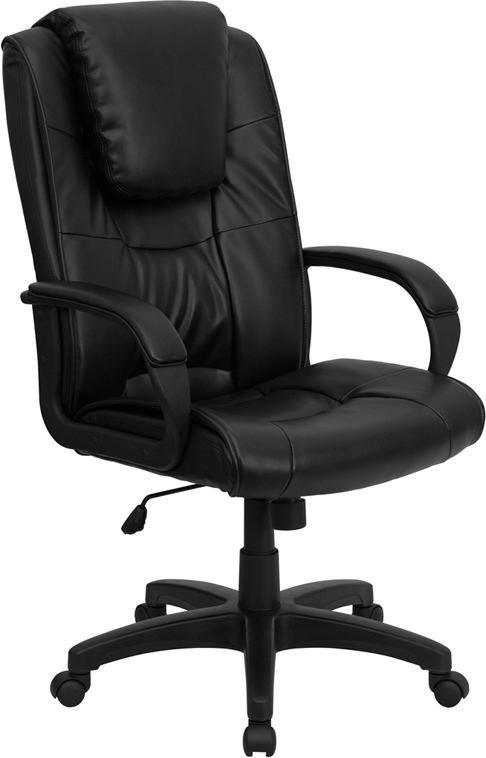 Flash Furniture High Back Black Leather Executive Office Chair