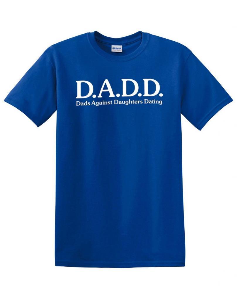 Top Ten Rules For Dating My Daughter With DADD Adult Graphic Unisex T Shirt Tee Shirt (Medium, Navy Blue)