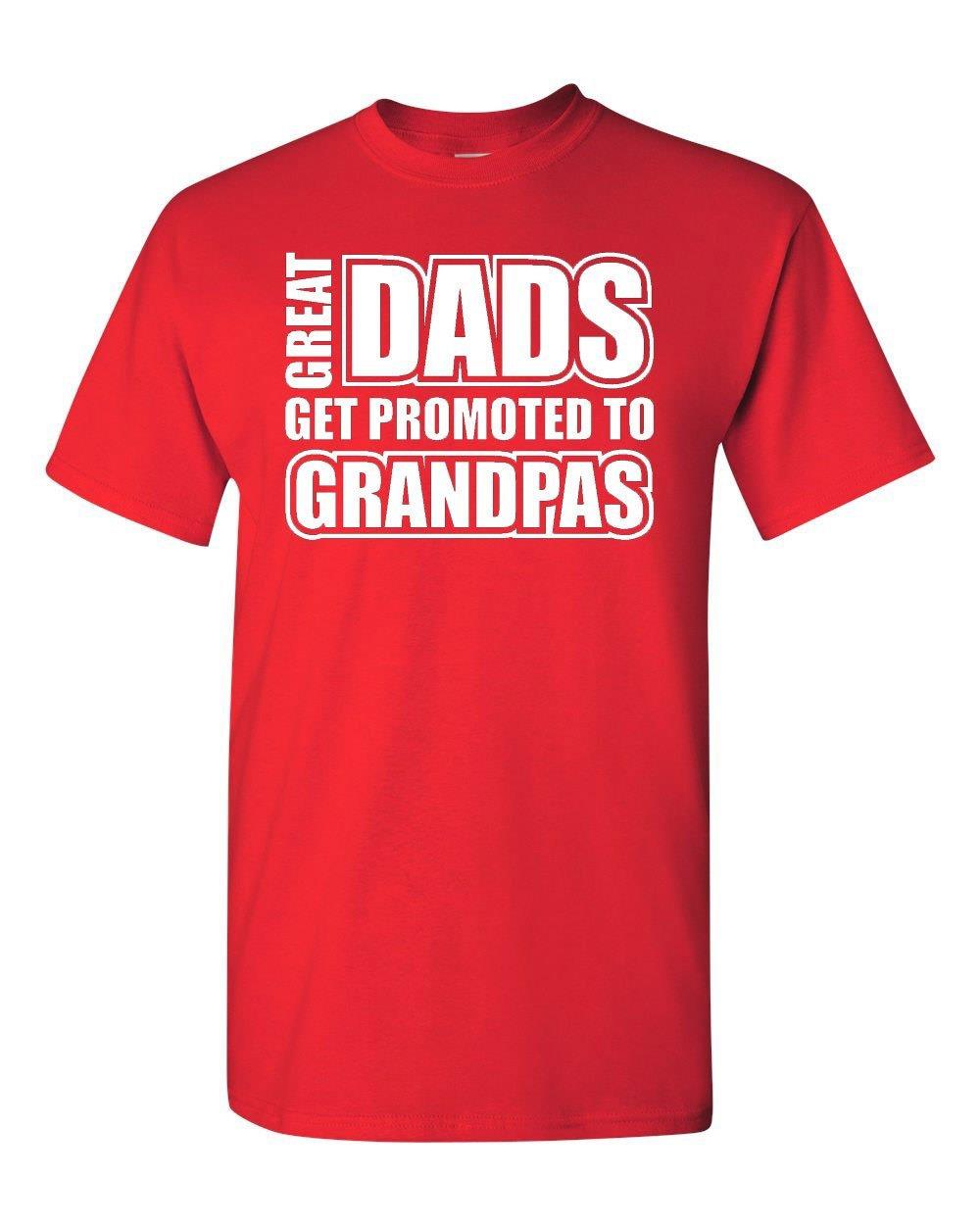 Great Dads Get Promoted To Grandpas Adult T Shirt Tee