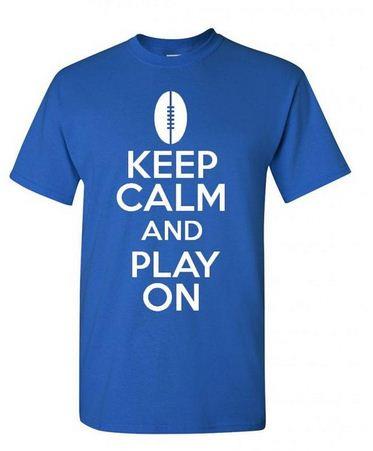 Keep Calm and Play On Adult T Shirt Tee