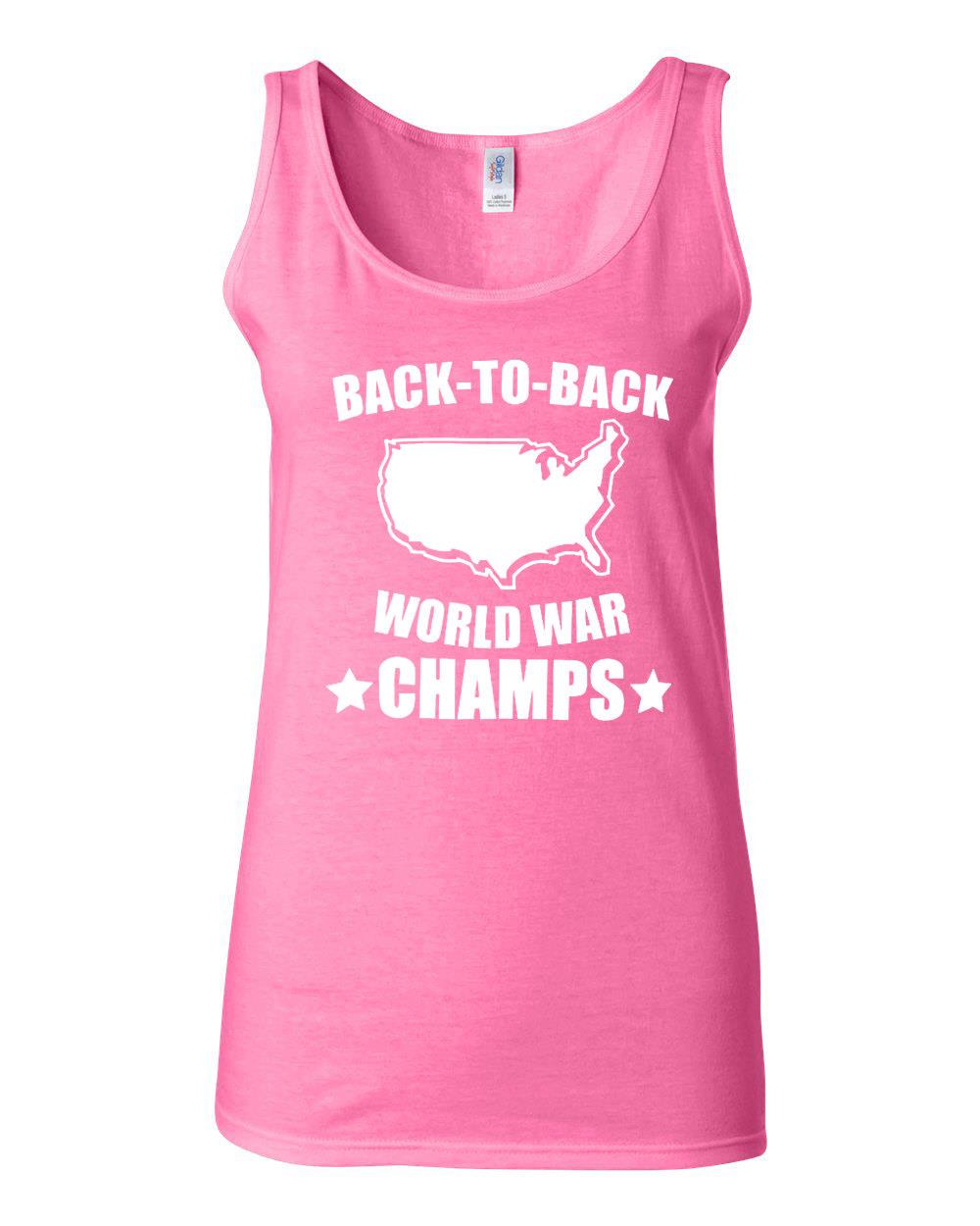 Junior Back To Back World War Champs Graphic Sleeveless Tank Top