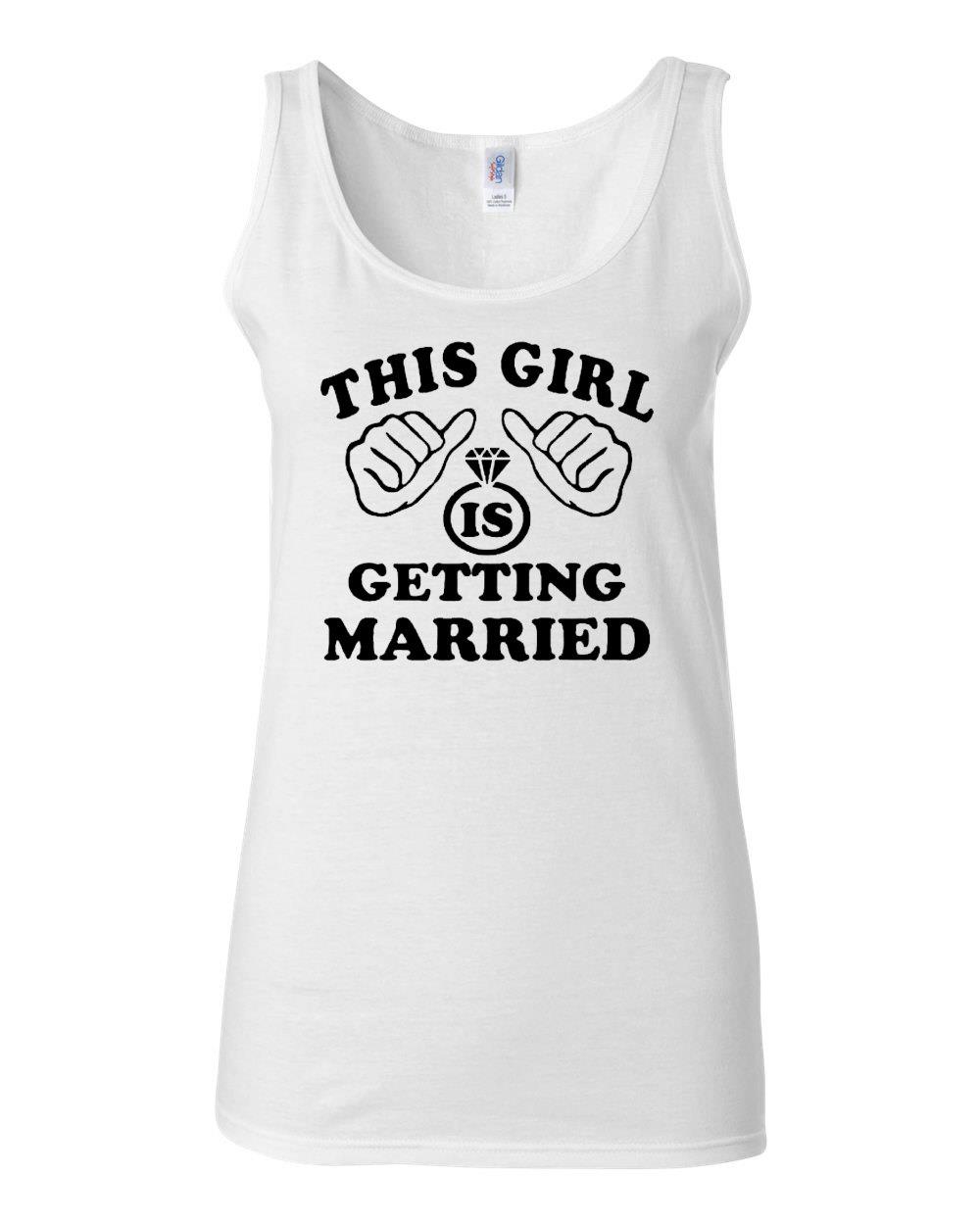 Junior This Girl Is Getting Married Humor Sleeveless Tank Top