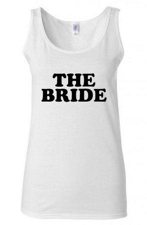 Junior The Bride Wedding Slogan Design Statement Sleeveless Tank Top