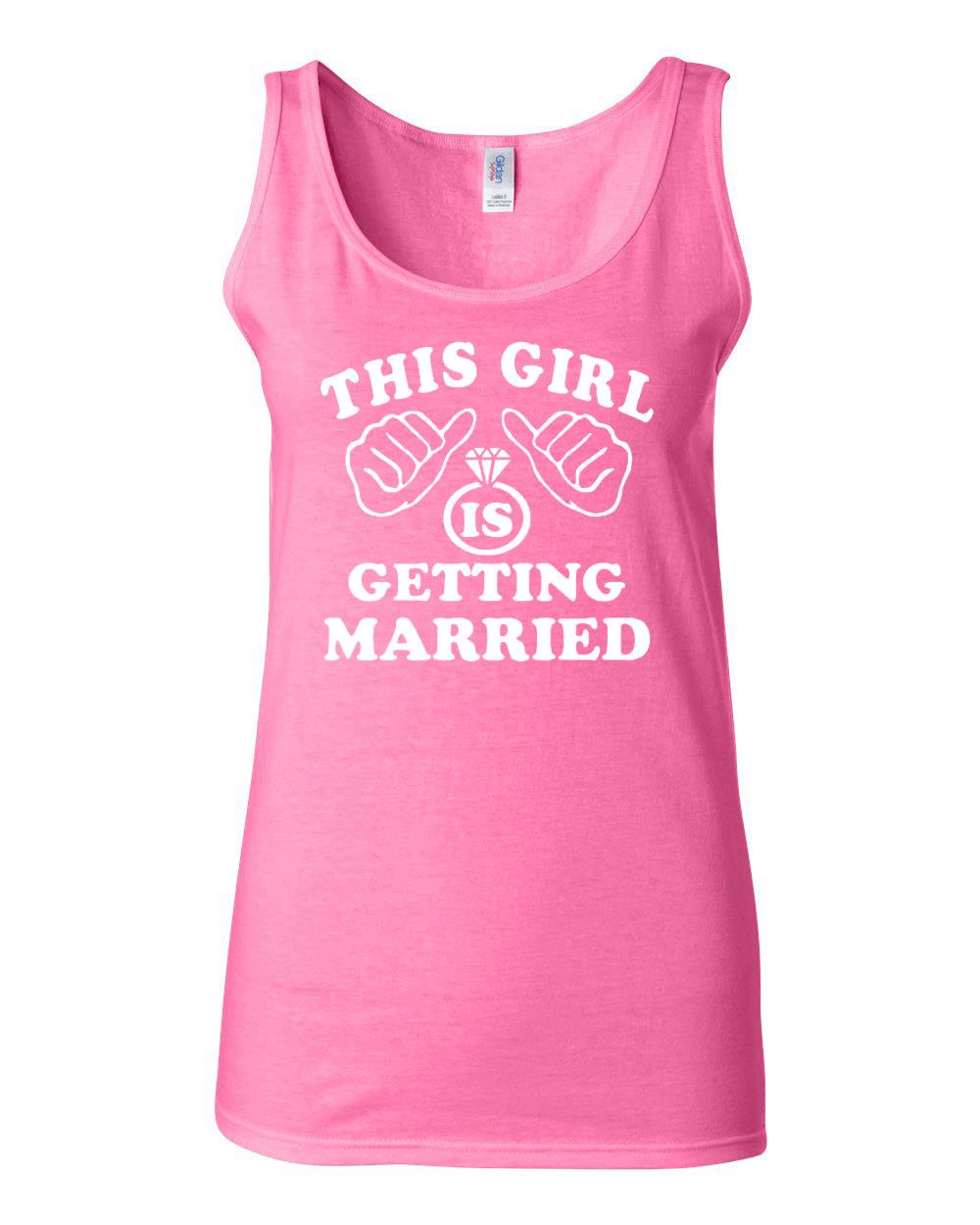 Junior This Girl Is Getting Married Humor Sleeveless Tank Top