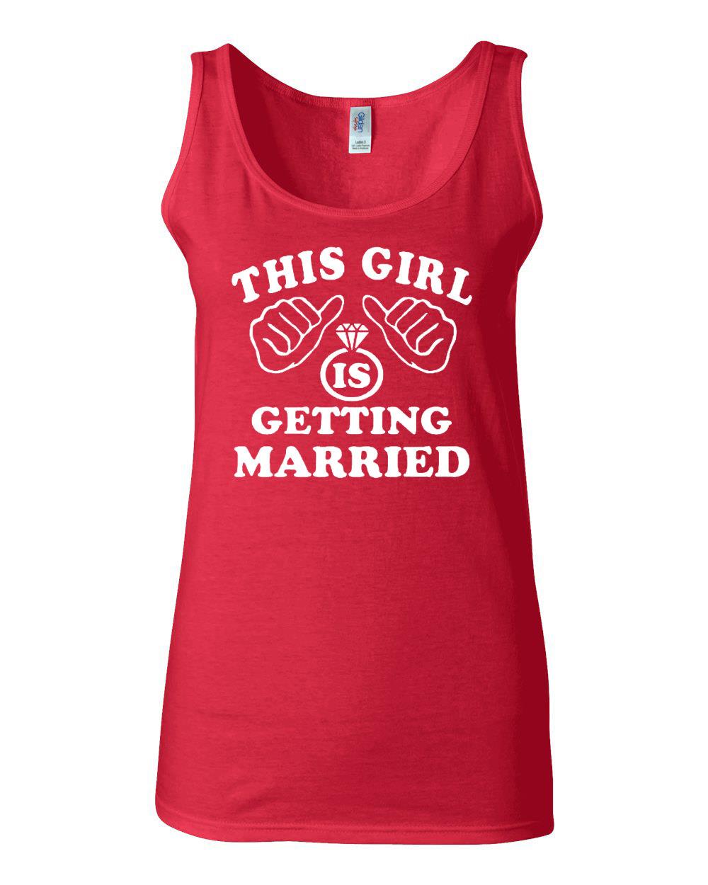 Junior This Girl Is Getting Married Humor Sleeveless Tank Top