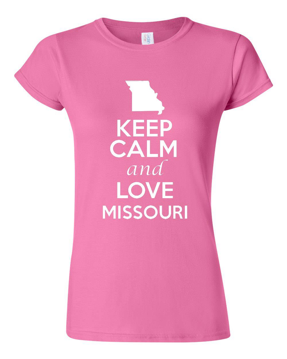 Junior Keep Calm and Love Mississippi T Shirt Tee