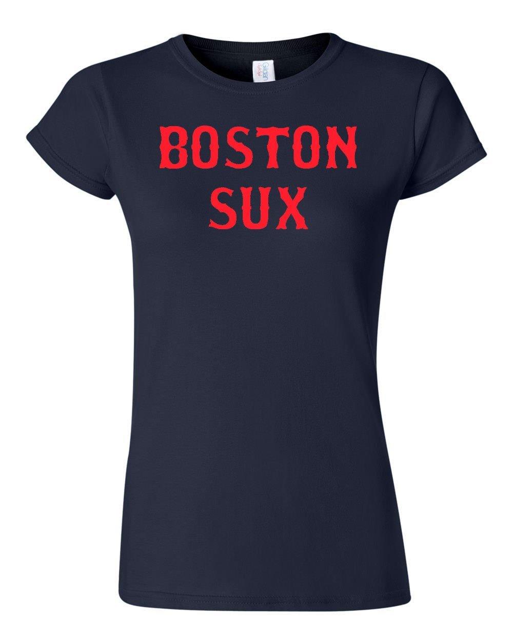 Junior Boston Sux Funny T Shirt Tee