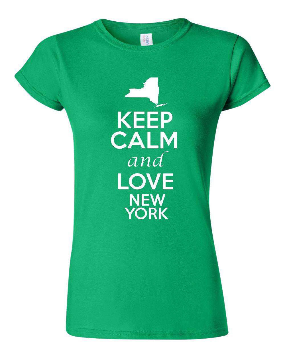 Junior Keep Calm and Love New York T Shirt Tee