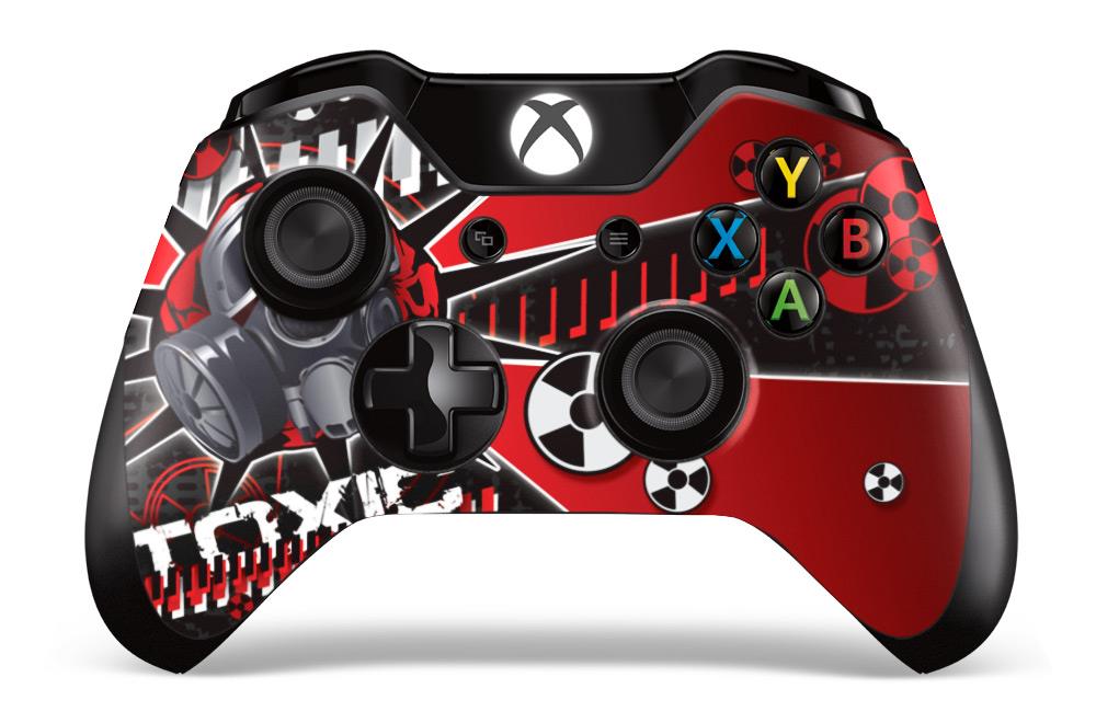 Microsoft Xbox ONE Controller Skin   Toxcity Red