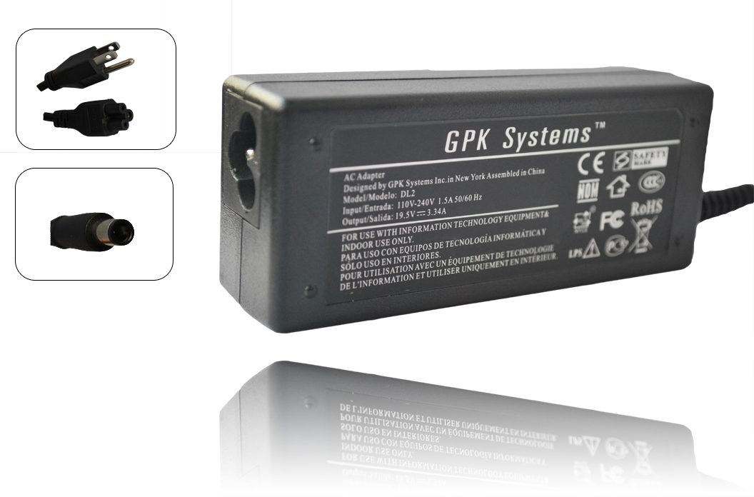 GPK Systems® 65W AC Adapter for Dell Latitude 3330 E7440 E7240 E6540 E6330 E5540 E5440 469 1944 469 4265 469 4275 469 4278 469 4159 469 4161 469 3905 469 3906 469 4261 469 4311 469 1942