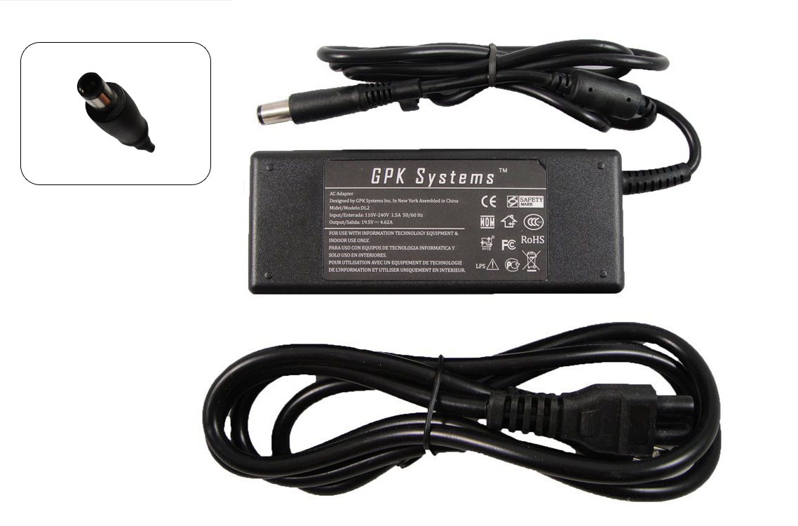 GPK Systems® 90W AC Adapter for Dell Latitude 469 4122 469 3154 469 4111 469 4113 469 4269 469 4270 469 4271 469 3883 469 4081 469 3885 469 3904 469 4155