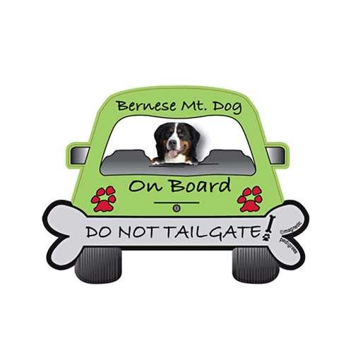 Bernese Mountain Dog On Board    Do Not Tailgate Car Magnet