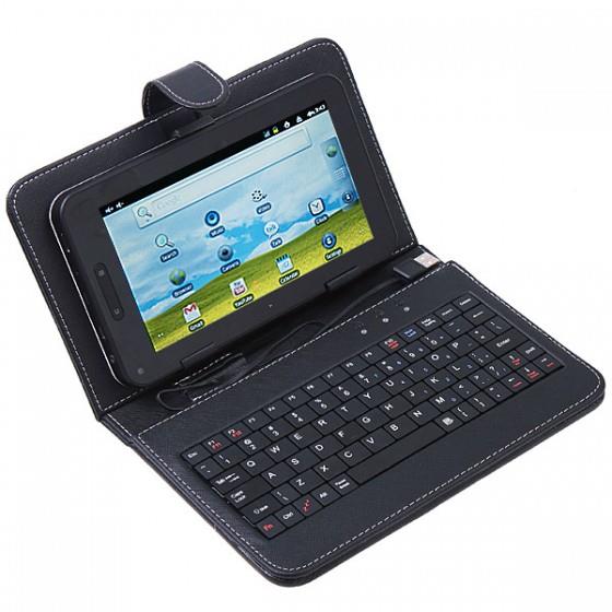 8650 USB Keyboard & Leather Cover Case Bag for 7" Tablet PC MID