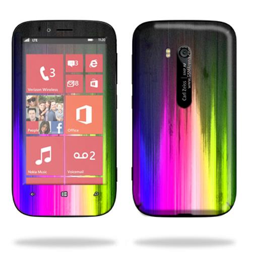 Mightyskins Protective Skin Decal Cover for Nokia Lumia 822 Cell Phone T Mobile wrap sticker skins Rainbow Wood