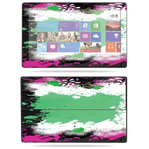 Mightyskins Protective Skin Decal Cover for Microsoft Surface RT Tablet 10.6" screen wrap sticker skins Paint Splatter