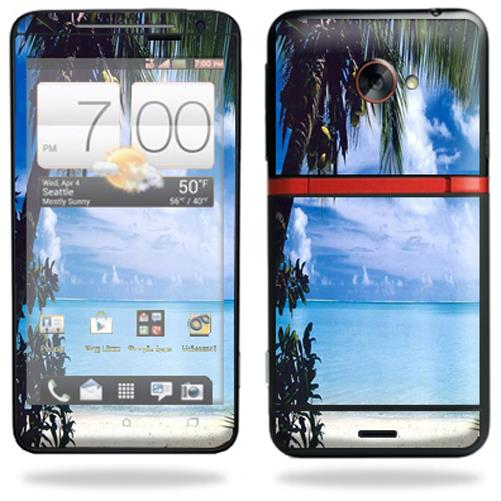 Mightyskins Protective Vinyl Skin Decal Cover for HTC Evo 4G LTE Sprint Cell Phone wrap sticker skins Beach Bum