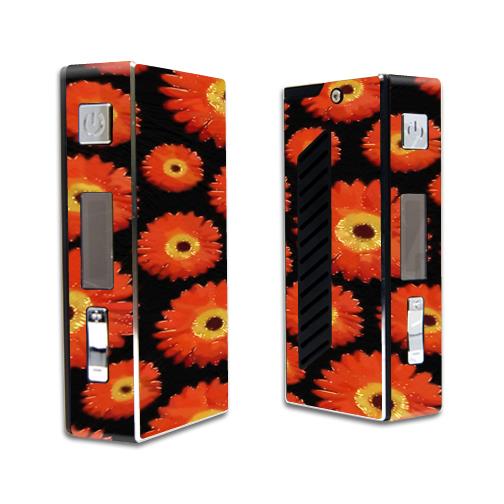 Skin Decal Wrap for Sigelei 50W VR2 mod skins sticker vape Orange Flowers