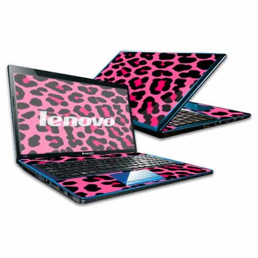 Mightyskins Protective Skin Decal Cover for Lenovo G580 Laptop 15.6" wrap sticker skins Pink Leopard