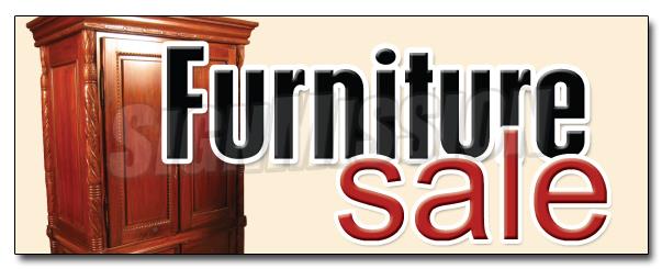 48" FURNITURE SALE DECAL sticker store wood