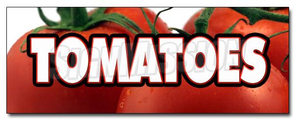 48" TOMATOES DECAL sticker tomato stand farmers market