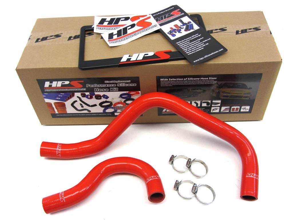 Acura 90 93 Integra HPS Red High Temp Reinforced Silicone Radiator Hose Kit Coolant