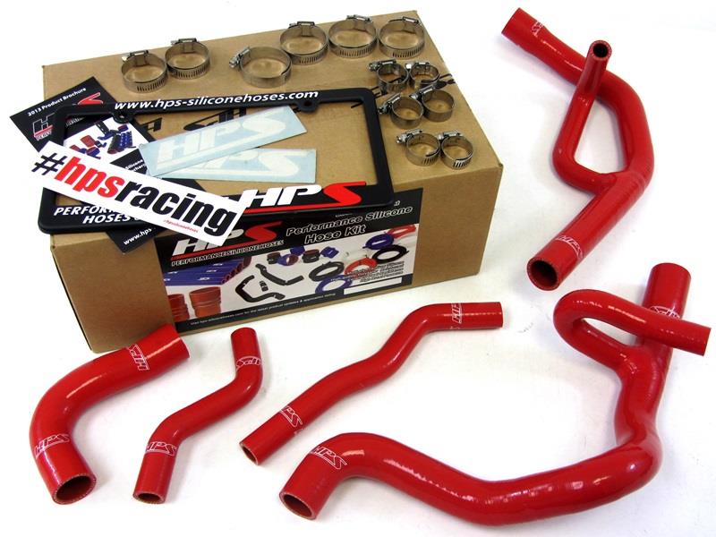 Dodge 13 14 Dart 2.0L Aero Trim HPS Reinforced Red Silicone Radiator Hose Kit Coolant