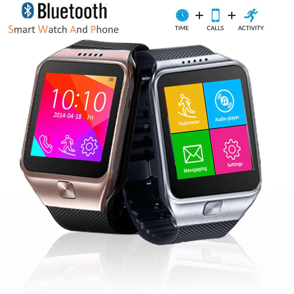 Indigi® Unlocked! Smart Watch And Phone  SWAP  Capacitive Color Touch Screen | Time Display | Calls (Answer, End, Reject) | Caller ID | Messaging | Notification | Remote Camera Shutter etc. (Silver)