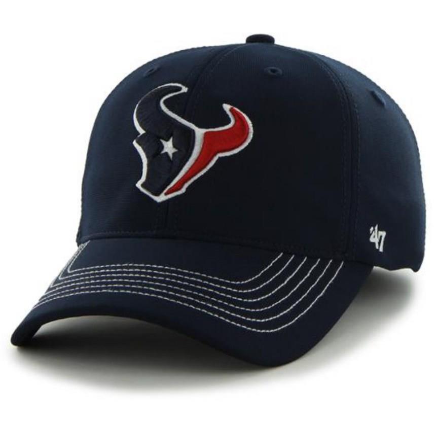 Houston Texans 47 Brand Navy Game Time Closer Performance Flexfit Hat Cap