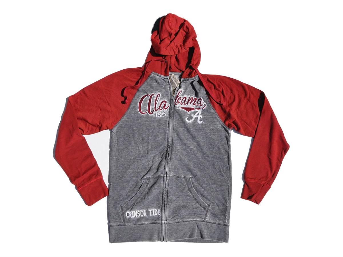 Alabama Crimson Tide GG Women Lightweight Full Zip Soft Fleece Jacket (S)