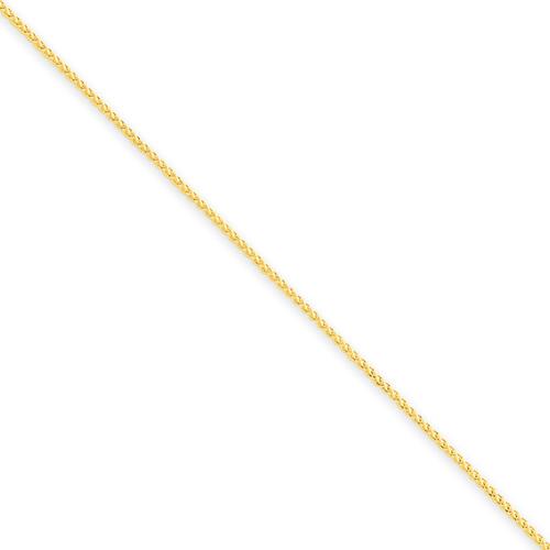 14k 0.80mm Spiga Pendant Chain, Size 24