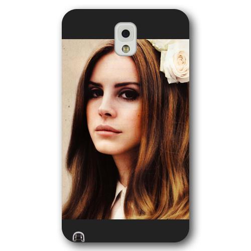 Onelee   Customized Personalized Black Frosted Samsung Galaxy Note 3 Case, American Famous Singer Lana Del Rey Samsung Note 3 case, Only fit Samsung Galaxy Note 3