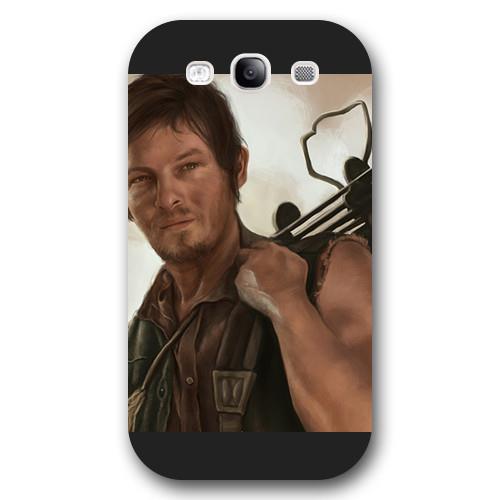 Onelee   Customized Black Frosted Samsung Galaxy S3 Case, The Walking Dead Daryl Dixon Samsung S3 case, Only fit Samsung Galaxy S3