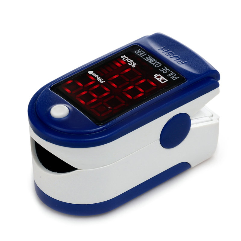 CONTEC CMS50DL Pulse Oximeter Fingertip Blood Oxygen Monitor With Carry Case   Dark Blue