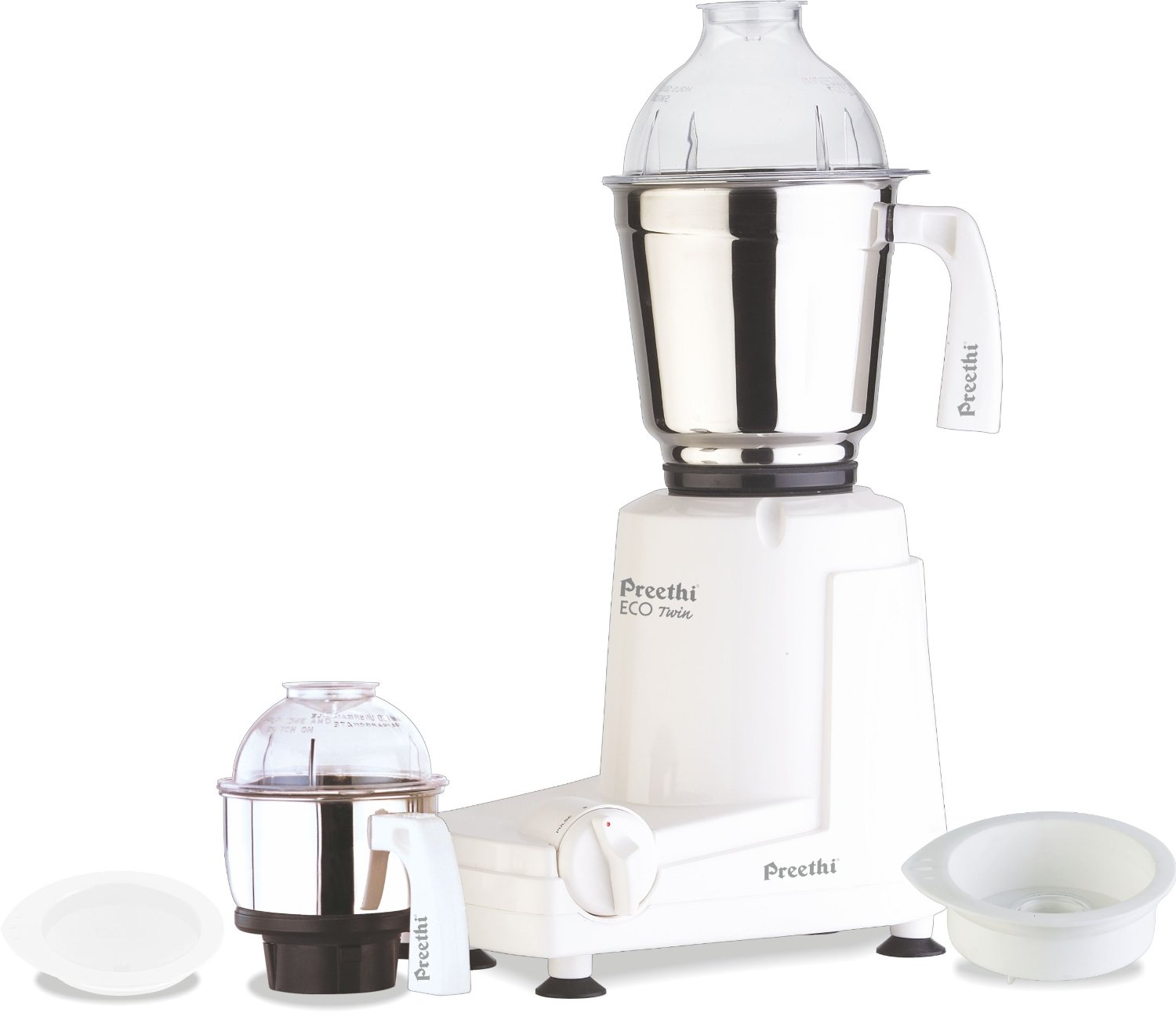 Preethi Eco Twin 2 Jar 550 Watt Mixer Grinder, 110 Volts