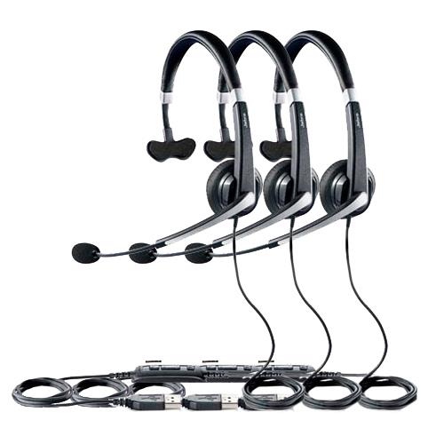 Jabra Voice 550 Mono USB Headset W/ Noise Reduction System (3 Pack)