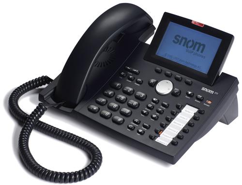 SNOM SNO 370 Black w/ Power Adapter Snom 370