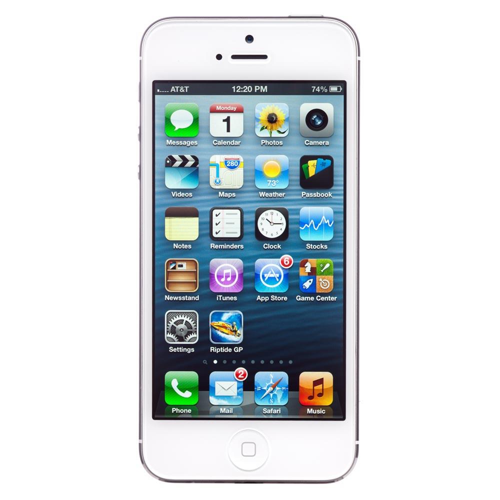 Unlocked AT&T Apple iPhone 5 White 4G LTE GSM Smart Phone with 4" Screen/ iOS 6 / 16GB Memory (MD635LL/A) 