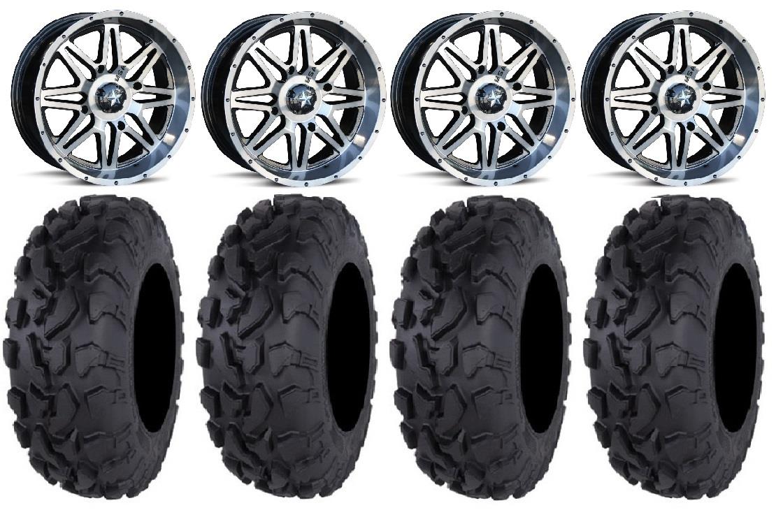 MSA DT Vibe 14" ATV Wheels 30" Bajacross Tires Sportsman 550 850 1000