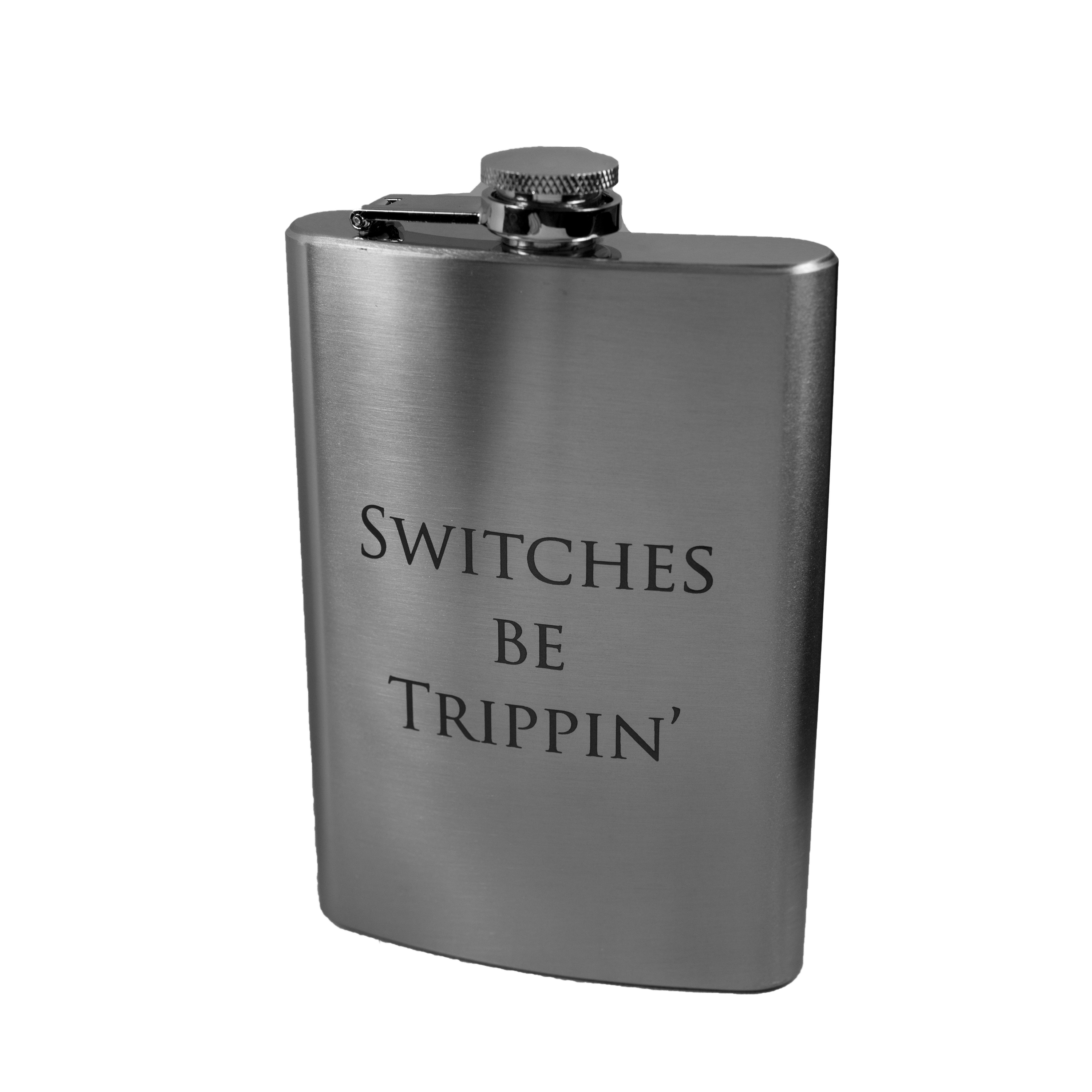 8oz Switches be Trippin' Engineer's Hip Flask L1