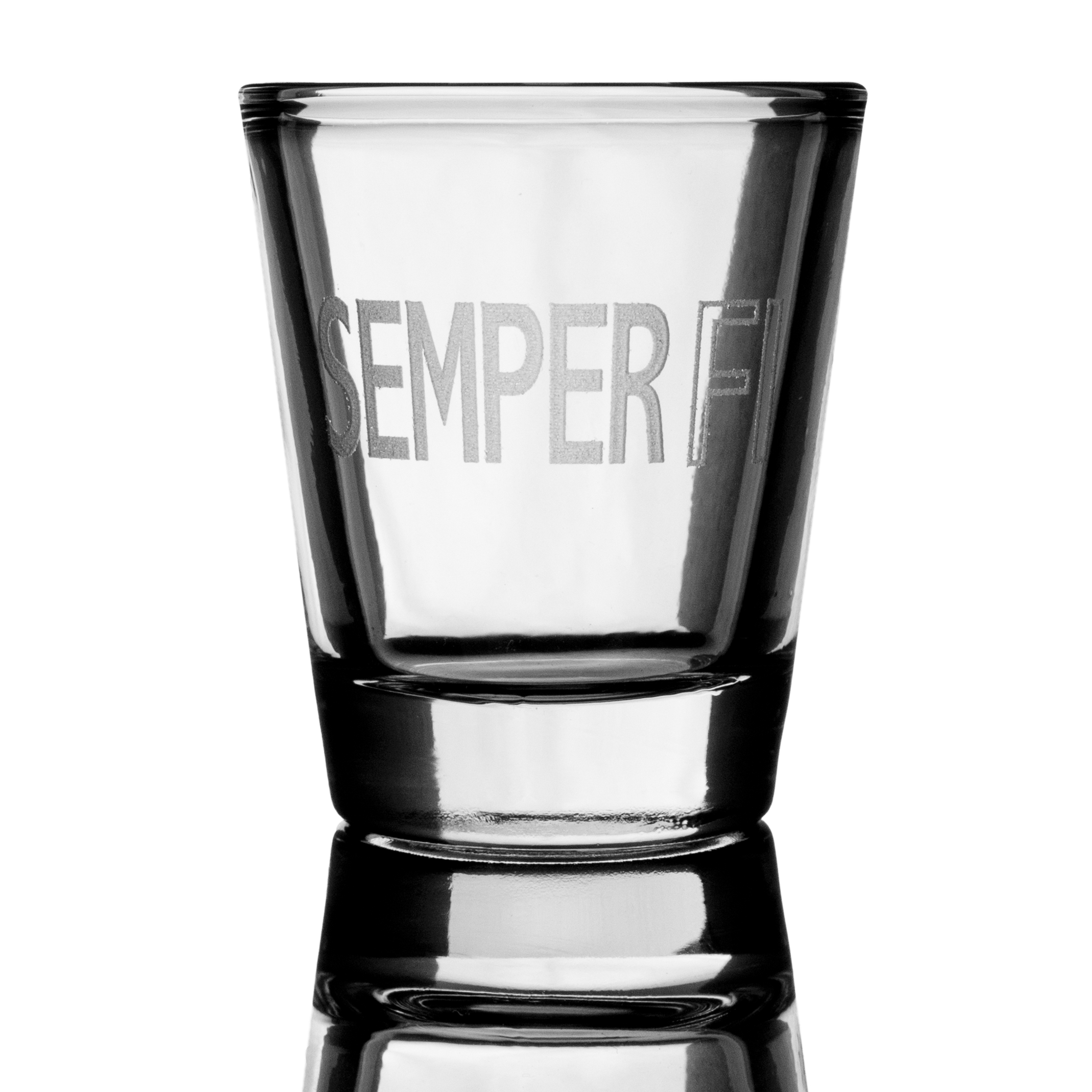 2oz Semper Fi SHOT GLASS Military USA