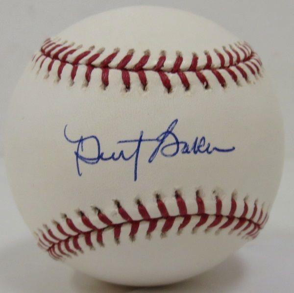 Dusty Baker Cincinnati Reds Signed Official MLB Baseball SI Auth.