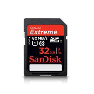 SanDisk Extreme Plus 32GB Secure Digital High Capacity (SDHC) Flash Memory Model SDSDXS 032G X46S