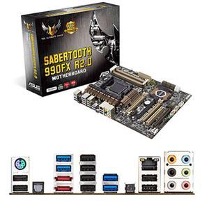 Asus SABERTOOTH 990FX R2.0 Desktop Motherboard   AMD 990FX Chipset   Socket AM3+