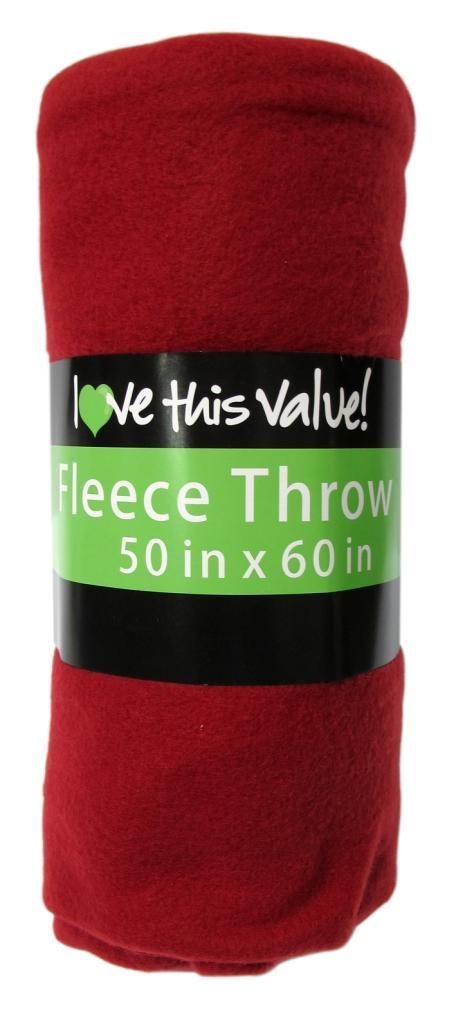 Soft Fleece Blanket   Cozy Fleece Throw (Lime Green, 50" x 60")