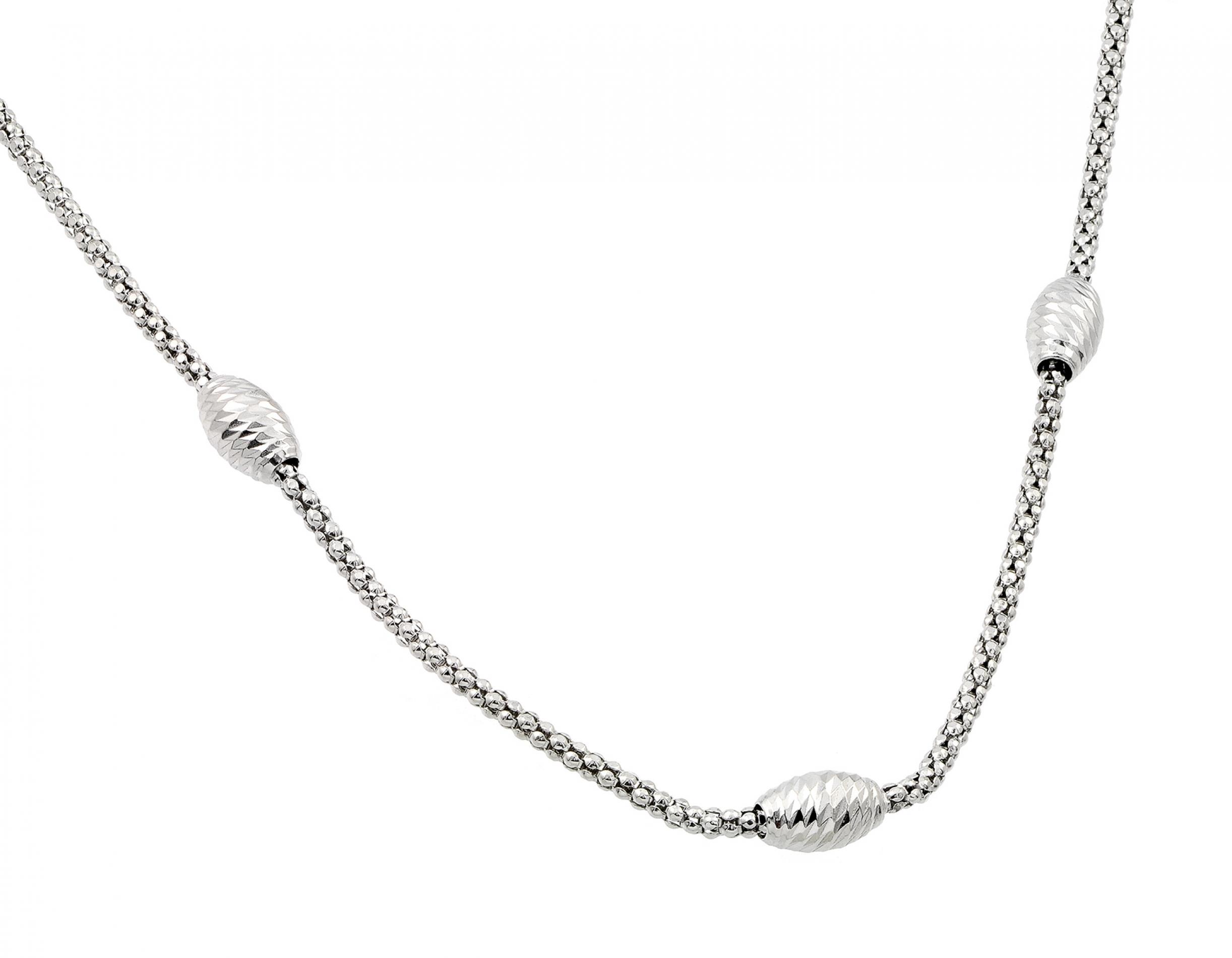 .925 Sterling Silver Rhodium Pendant Necklace