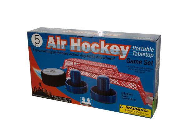 Portable Tabletop Air Hockey Game Set   Set of 4 (Games Tabletop Games)   Wholesale