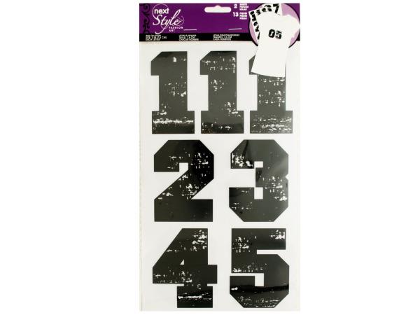 Iron On Black Numbers   Set of 96 (Crafts Craft Embellishments)   Wholesale